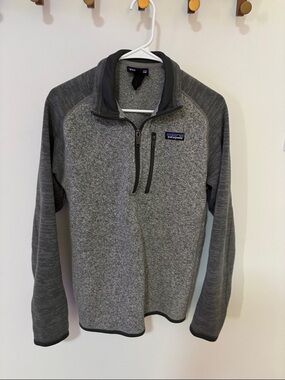 Patagonia unisex Heather Gray Half-Zip Fleece Pullover
